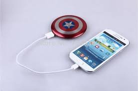 Markdowns Power Bank 6800mah Usb The Avengers Captain America Shield Charge Mobile Power Supply Portable Charge Avengers Captain America Captain America Powers