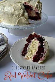 This triple layer cake looks stunning and tastes amazing. Cheesecake Factory Inspired Red Velvet Cheesecake