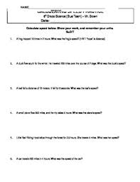 Speed problem worksheets kiddy math speed problem worksheet inner city soccer average speed word problems worksheet with answers Speed Practice Problems Worksheets Teaching Resources Tpt