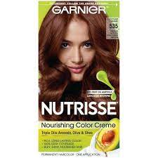 Garnier Nutrisse Nourishing Color Creme 535 Medium Golden Mahogany Brown In 2021 Permanent Hair Dye Nourishing Hair Dyed Hair