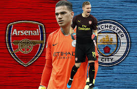 Fernandinho hits a lovely long pass. Bernd Leno Vs Ederson Moraes Arsenal Vs Manchester City