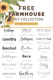 Free Font Collection Rustic Fonts Journey With Jess Inspiration For Your Creative Side Cricut Fonts Lettering Rustic Font
