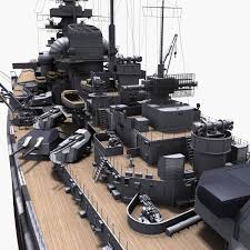 Bismarck German Battleship 3d Model Model Ships Battleship Scale Model Ships