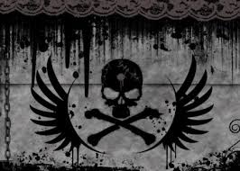 Black Background Skull Crossbones Skull Wallpaper A symbol consisting of a human skull and two long bones crossed together under the skull. black background skull crossbones skull