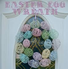 Easy to make beautiful diy easter wreath for front door using dollar store mesh and burlap. Easter Egg Wreath Simple Joy