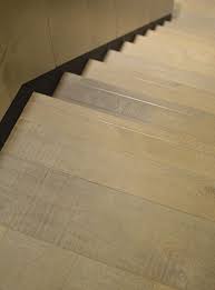 Clever Metal Anti Slip Strips Are Inserted In This Staircase Costum Made Using Oak Tate Wood Steps Oak Staircase Railings
