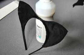 Cat Ears Halloween Diy Tutorial Free Printable Pattern Diy Cat Ears Cat Ears Headband Halloween Diy