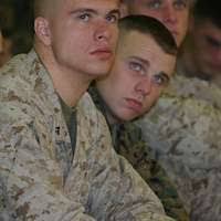 US Navy 041203-N-5268S-001 Cmdr. Edwin J. Ruff, Jr. relieves Cmdr. David S.  Ratte as commanding officer aboard the Los Angeles-class attack submarine  USS Minneapolis-St. Paul (SSN 708)