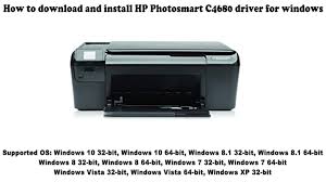 My hp c4580 printer is not feeding the envelopes through properly. How To Download And Install Hp Photosmart C4680 Driver Windows 10 8 1 8 7 Vista Xp Youtube