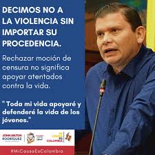 La coyuntura de cali y el valle es un estallido social. John Milton Rodriguez On Twitter Mociondecensura Seguimos En Defensa De La Vida De Todos Los Colombianos Micausaescolombia Colombiafraterna Https T Co Oqfmqnjg80 Twitter