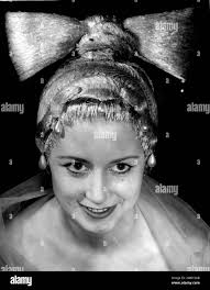 Hair for wigs Black and White Stock Photos & Images