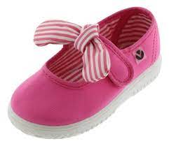Victoria Girl S Bow Mary Jane Fuchsia Just Shoes For Kids