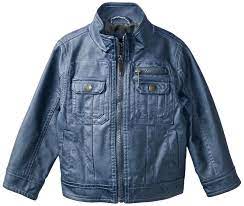 Urban Republic Little Boys Toddler Garment Dyed Faux Leather Jacket Legion Blue 3t Faux Leather Garm Faux Leather Jackets Sweatshirt Outfit Leather Jacket