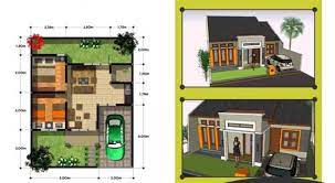 30 Denah Rumah Type 36 Desain Minimalis 1 2 Lantai