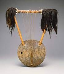 The instrument is held before the opened mouth with the cut out tongue in front of the mouth opening. African Musical Instruments
