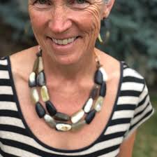 Exquisite Quality Buffalo Horn Statement Double Strand Adjustable Size,  Lightweight Neutral Necklace