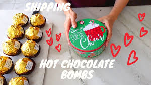 How To Ship Hot Chocolate Bombs Youtube Hot Chocolate Bars Chocolate Bomb Store Chocolate