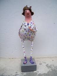 Wir Sind Zu Haben Sabine Holik Holzkopf Und Pappnase Papierskulpturen Bastel Ecke Geschenkpapier