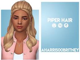 Посмотрите больше идей на темы «симс 4, симс, одежда». Piper Hair Aharris00britney On Patreon Sims 4 Characters Sims 4 Anime Maxis Match