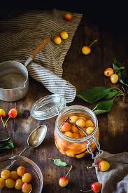 Bocaux De Cerises Au Sirop Leger Conservation Des Fruits Recette Cerises Au Sirop Fruits Et Legumes Frais Compote De Peche