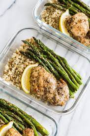 Garlic Herb Chicken And Asparagus Meal Prep Get Inspired Everyday Recipe Asparagus Recipes Healthy Asparagus Recipe Garlic Herb Chicken