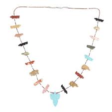 Sold Price Native American Indian Carved Stone Animal Fetish Necklace 32 L January 1 0122 3 00 Pm Est