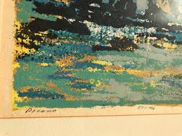 Mildred Dillon Woodcut Signed Print Poconos PAFA 1930s WPA Barnes  Foundation