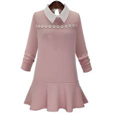 Pink Floral Crochet Accent Long Sleeve Casual Dress Long Sleeve Casual Dress Red Crochet Dress Red Long Sleeve Dress
