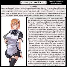 Choose your Maid! Part I [Maid][Femdom][Chastity][CYOA][Choice][Keyholder][ Hentai] : r/chastitychoice