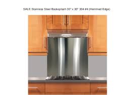 Another interesting option for metal backsplashes is to create a fun mosaic pattern with an assortment of. Sale Stainless Steel Backsplash 30 X 30 304 4 Hemmed Edge