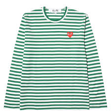 Play Striped T Shirt Green White Ietpshops