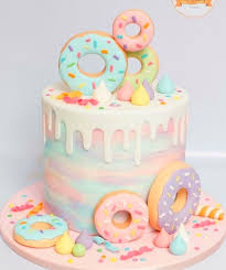 Different Style Birthday Cake Similar Foods Two Sweet Birthday Party Ideas In 2020 Birthday Donuts Donut Birthday Parties Donut Themed Birthday Party