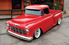 Image result for Medium Red 1955 Truck