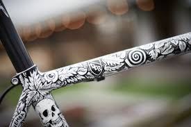 Spoon Customs X Sam Dunn Hand Painted Bike Frame Paint Bike Bicycle Paint Job Bike Art
