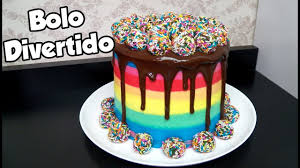 Veja mais ideias sobre bolo de aniversário colorido, bolo, bolos azuis. Drip Cake Divertido Bolo Dia Das Criancas Bru Na Cozinha Youtube