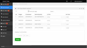 Histori absensi berdasarkan lokasi dan shift kerja karyawan. Source Code Aplikasi Absensi Karyawan Sarjana Komedi