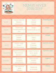 Planning Des Menus D Hiver Menus Planification Des Menus Idee Menu Semaine