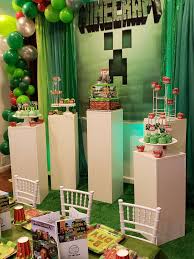 So players have to be creative and build their furniture out of blocks already in the game that aren't even meant for this purpose. Minecraft Birthday Party Celebration Birthday Party Ideas For Kids