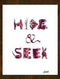 Hide Seek Art Print By Jeanti Limited Edition From 29 9 Curioos Typography Inspiration Signed Art Prints Typography