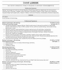 Medical Technologist Microbiology Resume Example Va Medical Center Atlanta Georgia