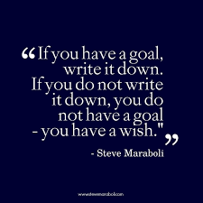 Your dreams may seem hard to achieve but you should not underestimate the power of hard work and persistence and keep on reaching the goal. Quotes About Writing Goals Down 23 Quotes