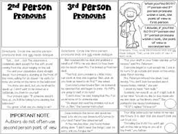 Point Of View Foldable Reference Guide 1st Person 2nd Person 3rd Person