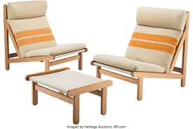 Remember the rickety old plastic of your youth? Bernt Petersen Danish 1937 2017 Pair Of Rag Lounge Chairs And Lot 67031 Heritage Auctions
