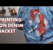 Custom Painted Denim Jacket - Ten Hundred - YouTube