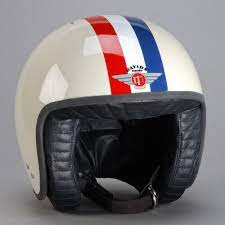 Davida Jet Tt Cream R W B Helm