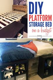 You have just build a platform bed. Diy Platform Storage Bed On A Budget