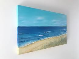 Black And White With Pop Of Color Art Australia Oil Painting On Canvas Ocean Art Australia Beach Art Wall Decor Ideas Ocean Art Oil Painting On Canvas Canvas Painting