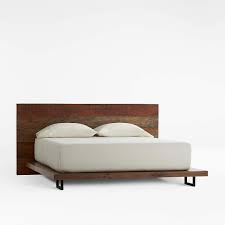 Our bed skirt hides box springs, bed frames, and legs you'd rather not be visible Atwood Reclaimed Wood Queen Bed Reviews Crate And Barrel