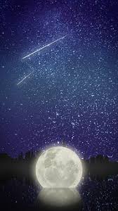 流れ星と満月の待ち受け画像で願いを叶える 待ち受け画像 待ち受け 幸運 壁紙