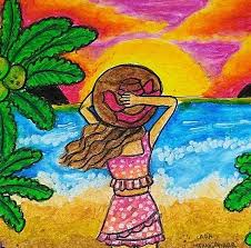 Saat waktu kecil dulu memang sangat menyenangkan mulai bermain, menggambar dan memulas mewarnai gambaran. Gambar Mewarnai Pantai Dengan Crayon Download Kumpulan Gambar
